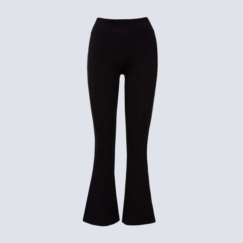REEBOK LEGGINGS TARA SMALL LOGO FLARED