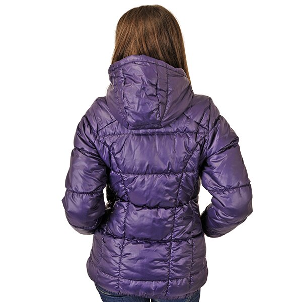 Kurtka zimowa damska ADIDAS KURTKA AC LONG PADDED JKT - SOLIDS o58619 kolor fioletowy