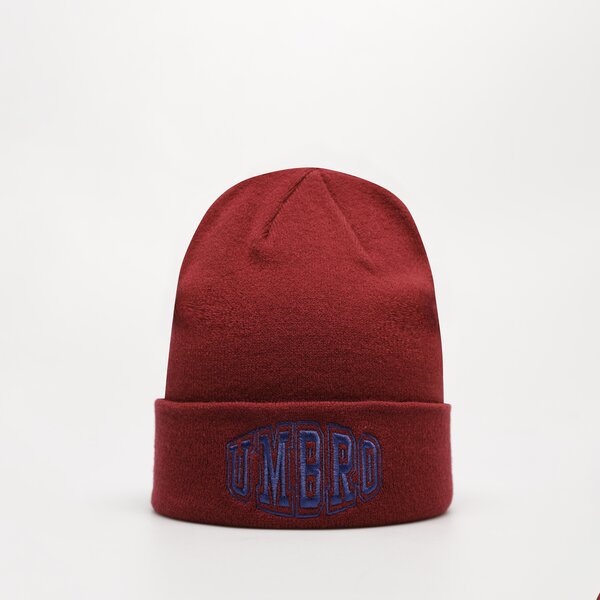 Czapka zimowa damska UMBRO CZAPKA ZIMOWA VARSITY BEANIE 66321u-lsv kolor bordowy