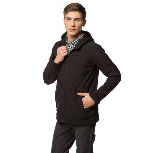 Kurtka przejściowa męska LOTTO SOFTSHELL SEBO lo35ksm03001 kolor czarny