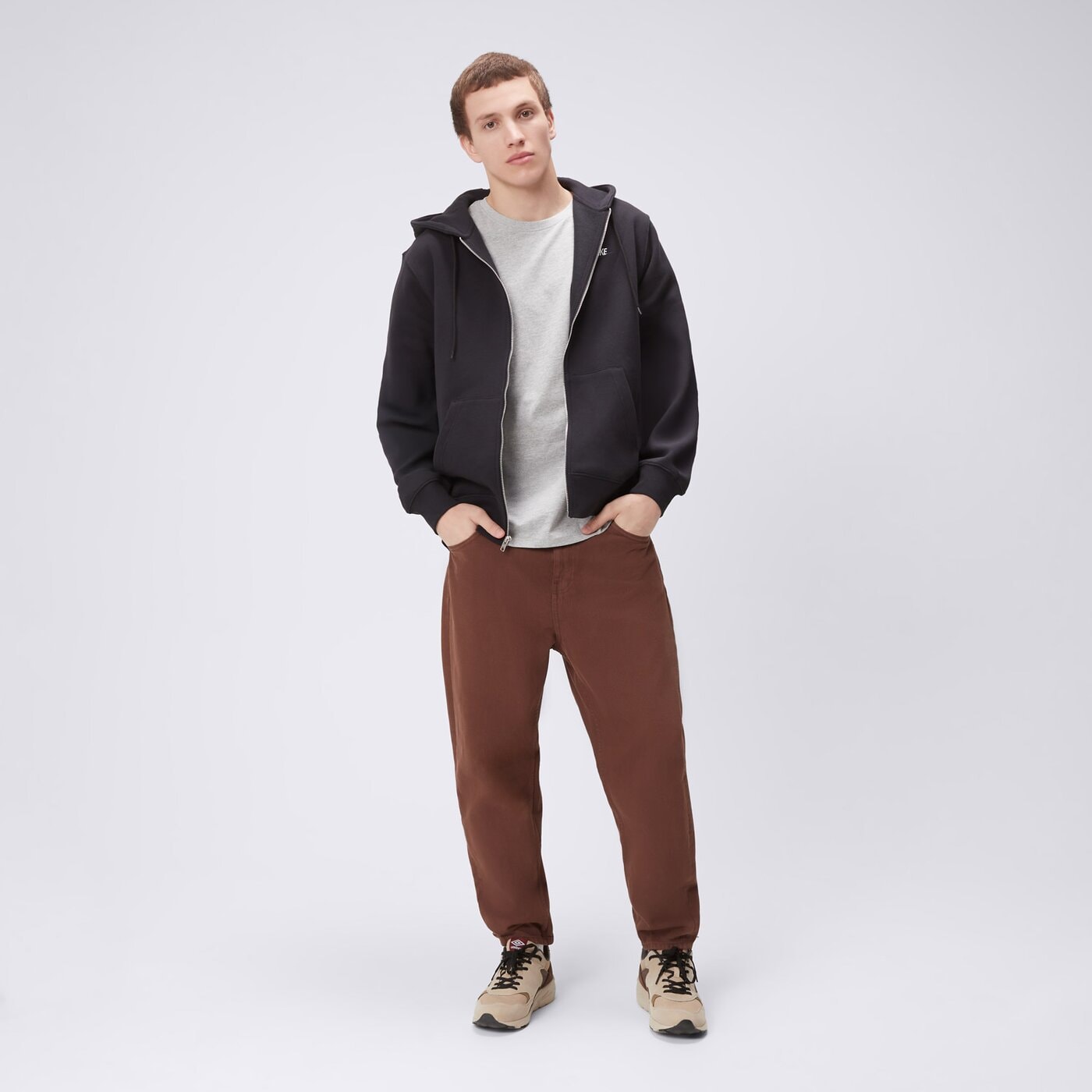 Bluza męska NIKE BLUZA ROZPINANA Z KAPTUREM M NSW CLUB DT HDFZ ih4297-010 kolor czarny