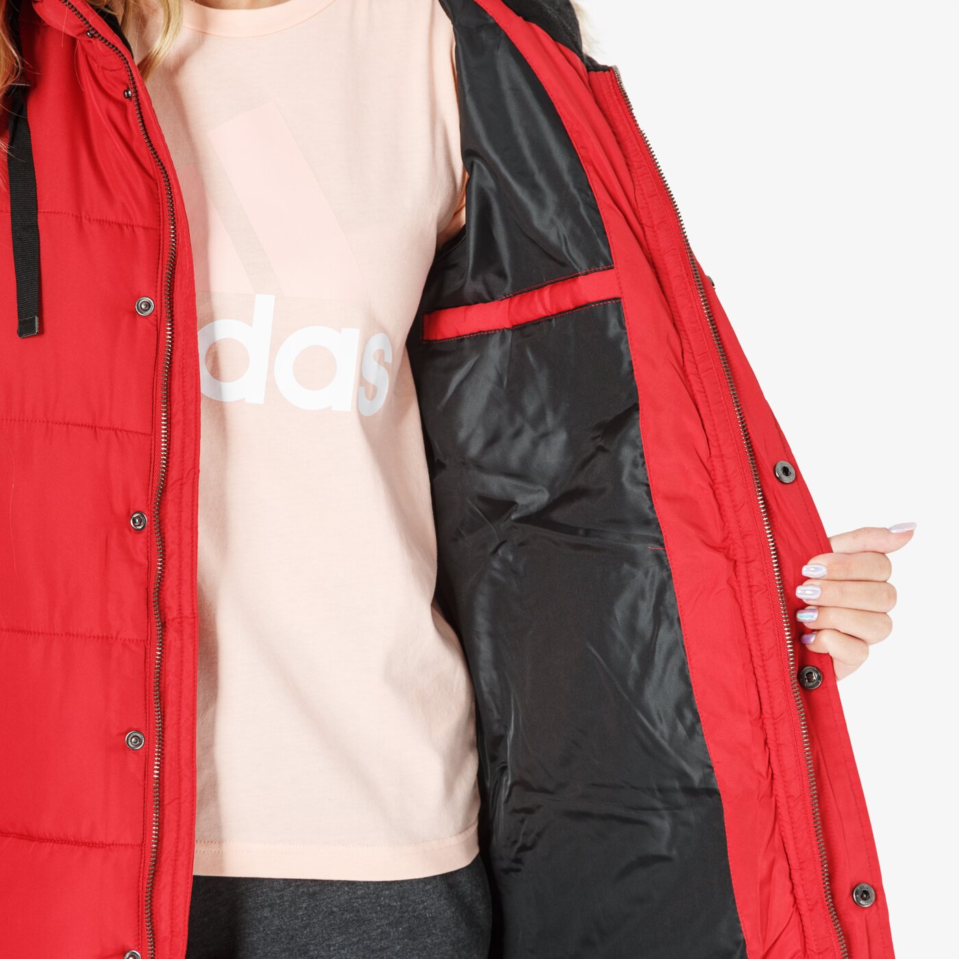 Kurtka zimowa damska FEEWEAR KURTKA AMOR fw38kud32001 kolor czerwony