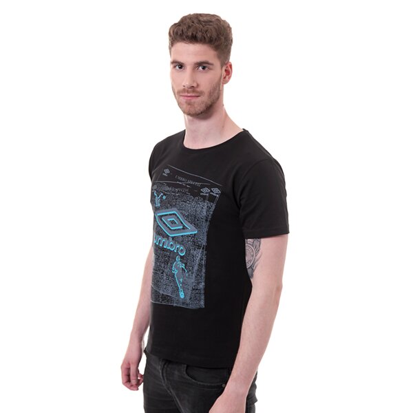 Koszulka męska UMBRO T-SHIRT HARRIS um14tsmpr006 kolor czarny