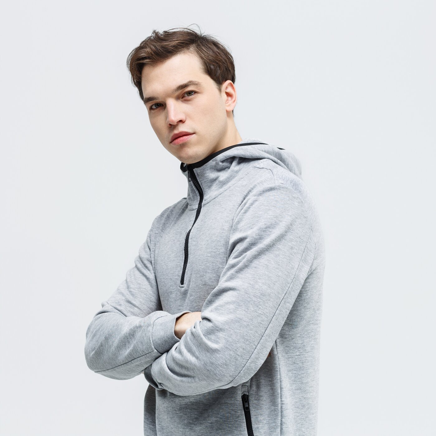 Bluza męska LOTTO BLUZA ROZPINANA Z KAPTUREM PASSERO lo39blm07001 kolor szary