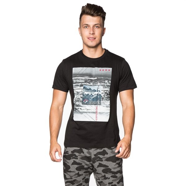 Koszulka męska LOTTO T-SHIRT TRAVEL lo36tsm08001 kolor czarny