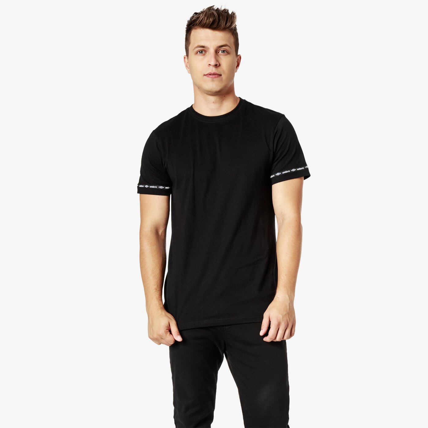 Koszulka męska UMBRO T-SHIRT SS HARD ul38tsm05001 kolor czarny
