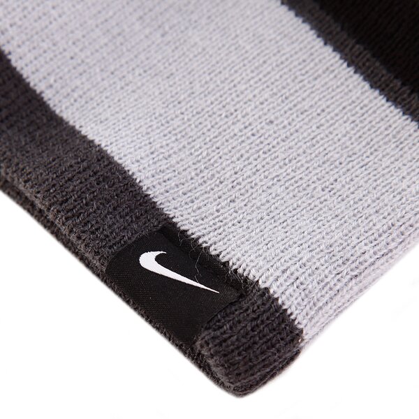 Czapka zimowa damska NIKE CZAPKA Z STRIPE REVERS BEANIE 546115060 kolor szary