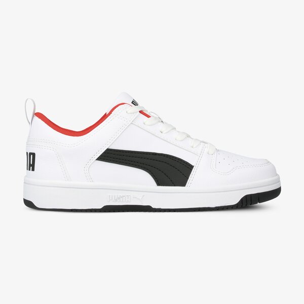 Buty dziecięce PUMA REBOUND LAYUP LO SL JR  370490 01 kolor biały