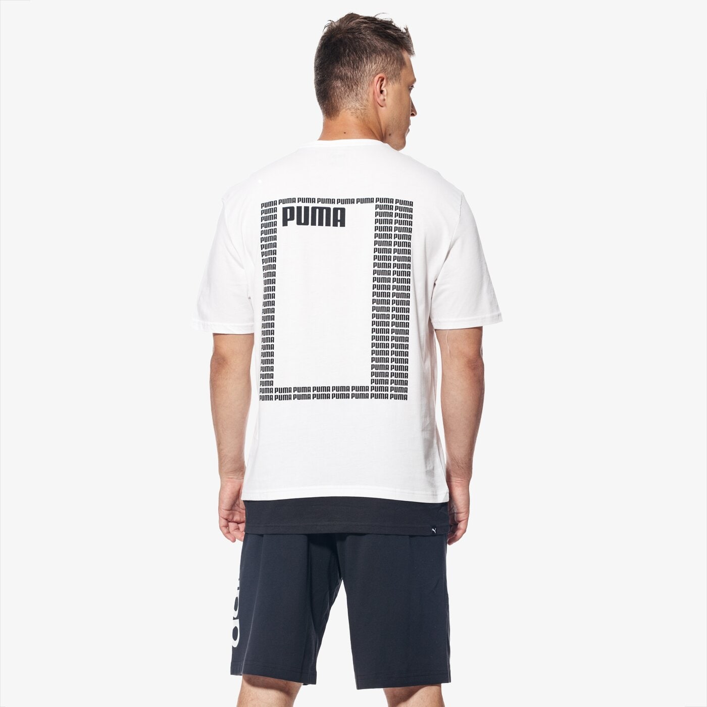 Koszulka męska PUMA T-SHIRT SS SUMMER REBEL 85010302 kolor biały