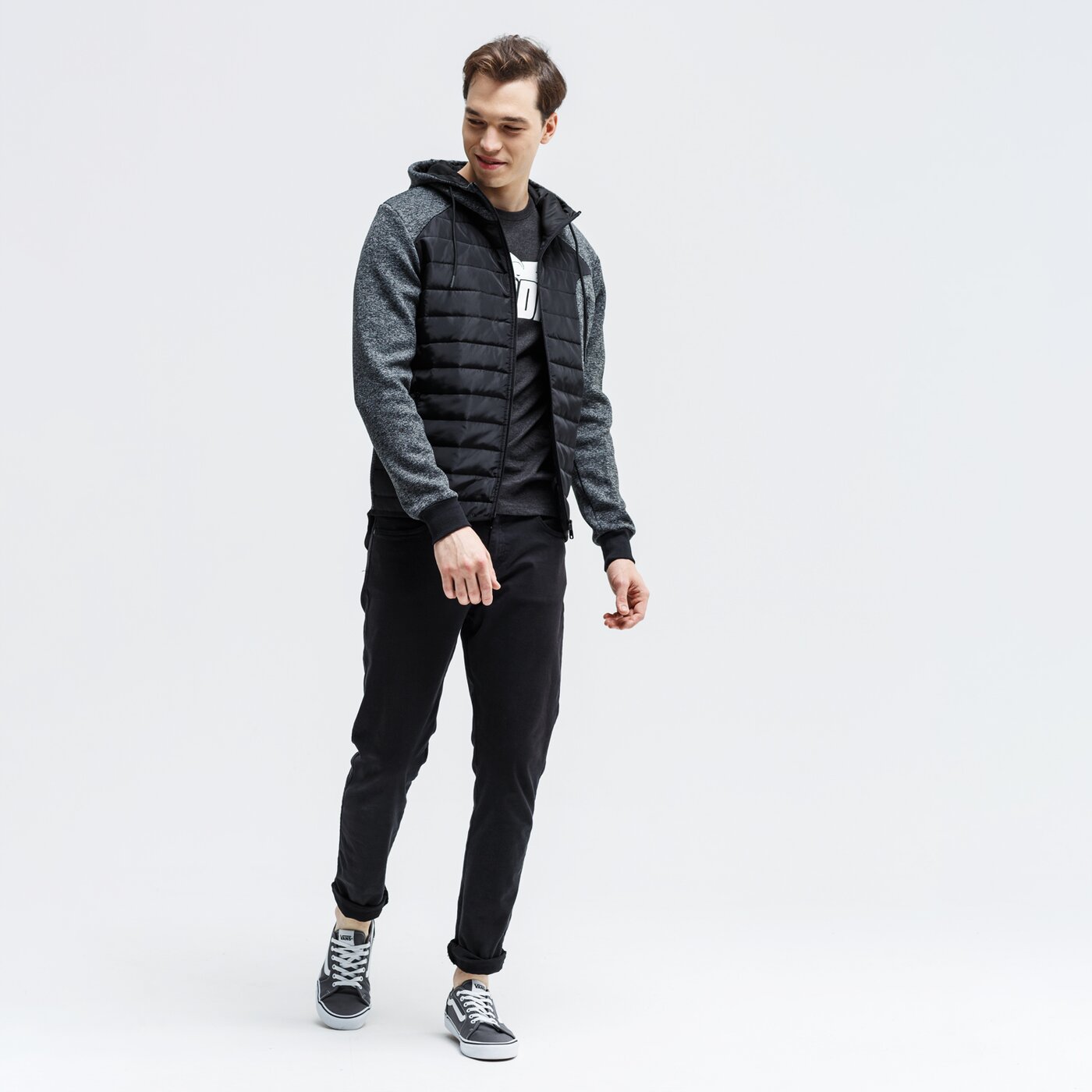 Koszulka męska LONSDALE T-SHIRT SS WELLINGTON 113988-1036 kolor szary