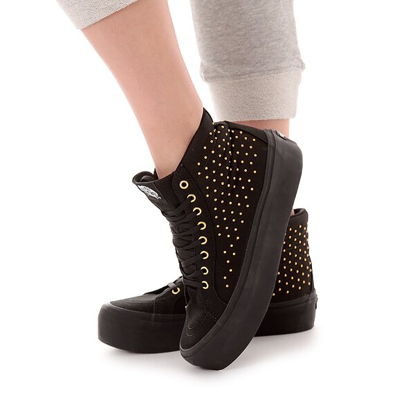 Buty sportowe damskie VANS SK8-HI PLATFORM  vrrf8sj kolor czarny