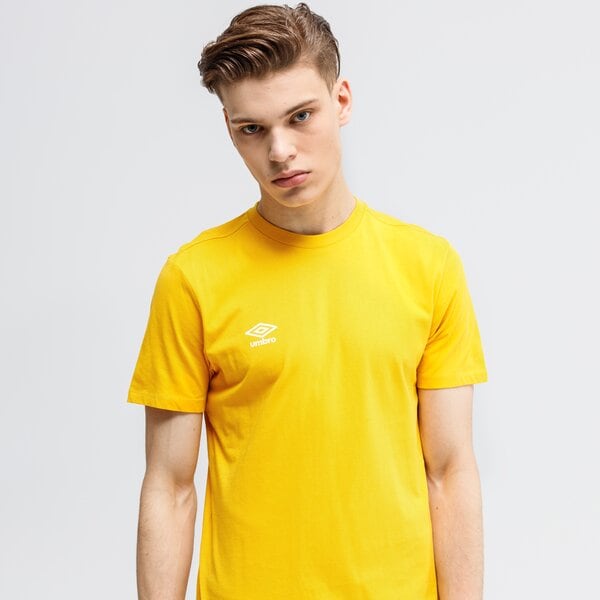 Koszulka męska UMBRO T-SHIRT FW SMALL LOGO COTTON 65353u-hv9 kolor żółty