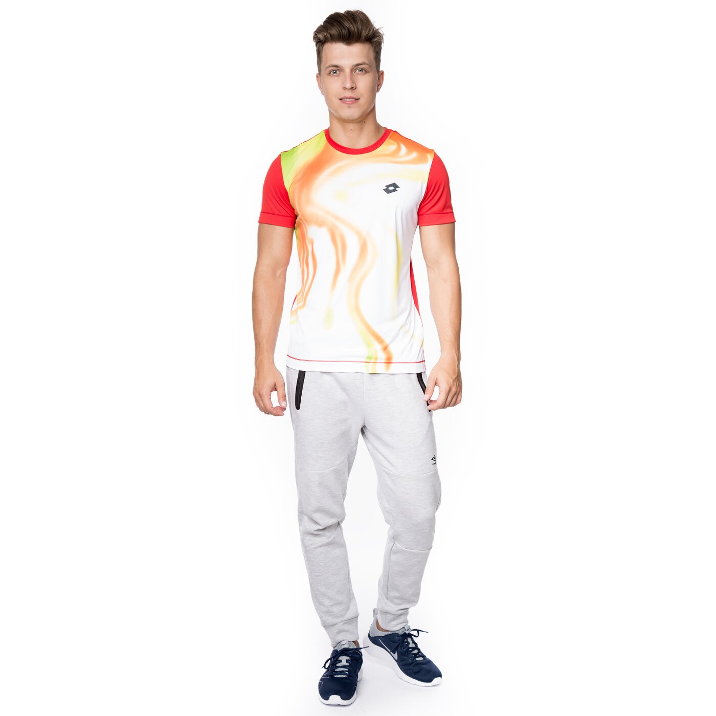 Koszulka męska LOTTO T-SHIRT BLEND r1356 kolor czerwony