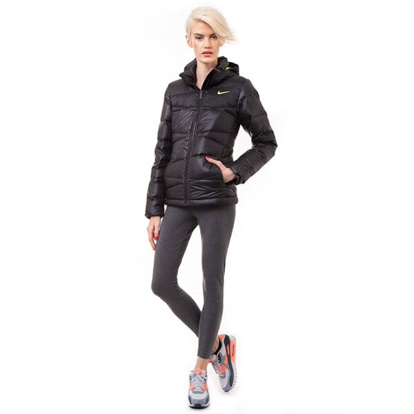 Kurtka zimowa damska NIKE KURTKA ALLIANCE JKT - 550 HOODED 626977010 kolor czarny