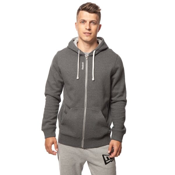 Bluza męska REEBOK BLUZA EL FLEECE FZ ab0200 kolor szary