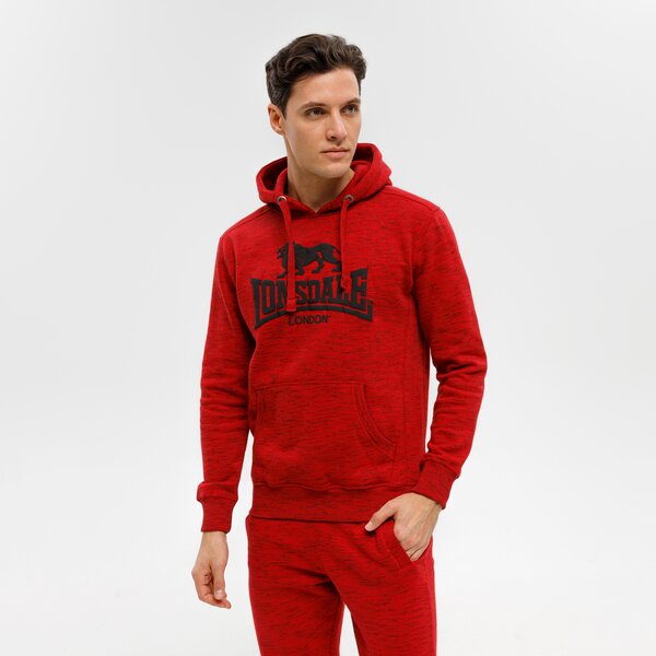 Bluza męska LONSDALE BLUZA Z KAPTUREM SLOANE 1170412590 kolor czerwony