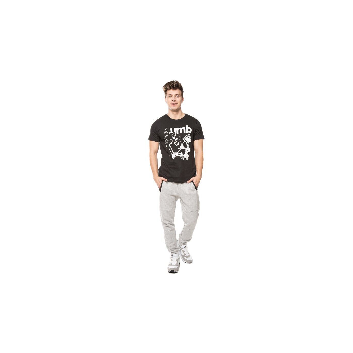 Koszulka męska UMBRO T-SHIRT OSPRAY M ul16tsm80001 kolor czarny