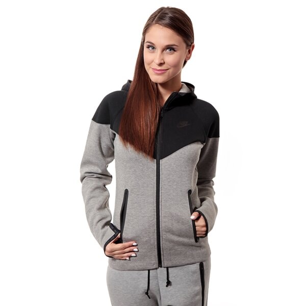 Bluza damska NIKE BLUZA TECH FLEECE FZ HOODY 617152011 kolor szary