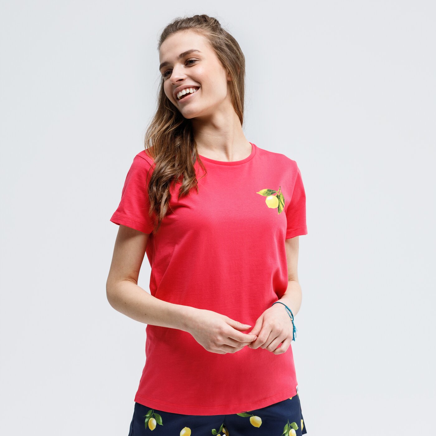Koszulka damska UP8 T-SHIRT LEMONGRASS up120tsd16001 kolor czerwony
