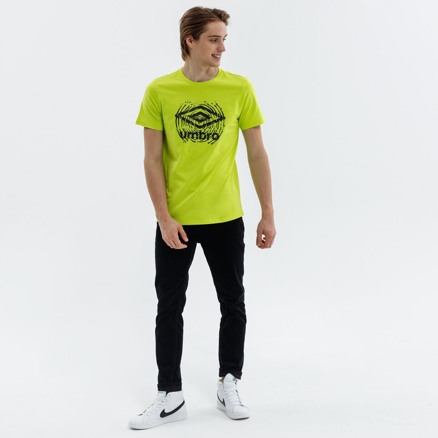 Koszulka męska UMBRO T-SHIRT NENEKO ul321tsm01002 kolor zielony