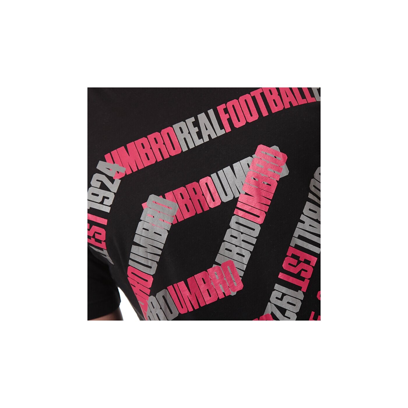 Koszulka męska UMBRO T-SHIRT ANGLED DIAMOND GRAPHIC TEE 62606u060 kolor czarny