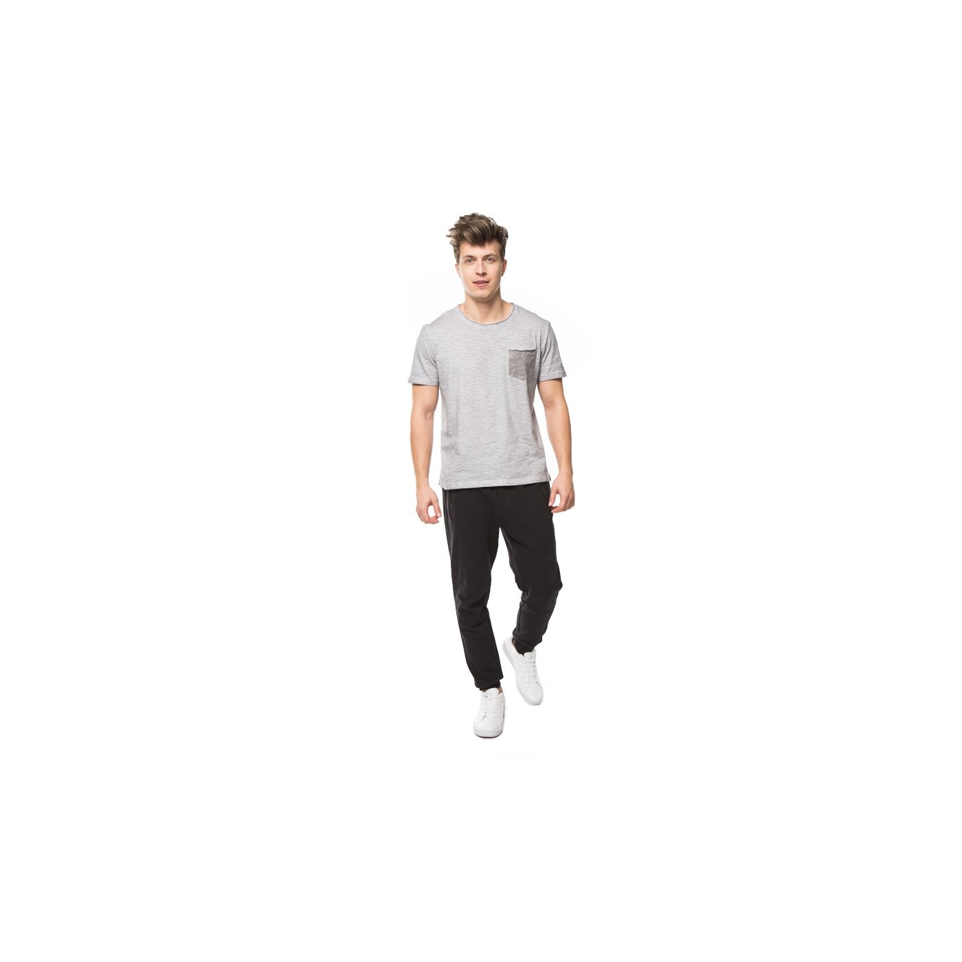 Koszulka męska LOTTO T-SHIRT PURSE M lo16tsm09001 kolor szary