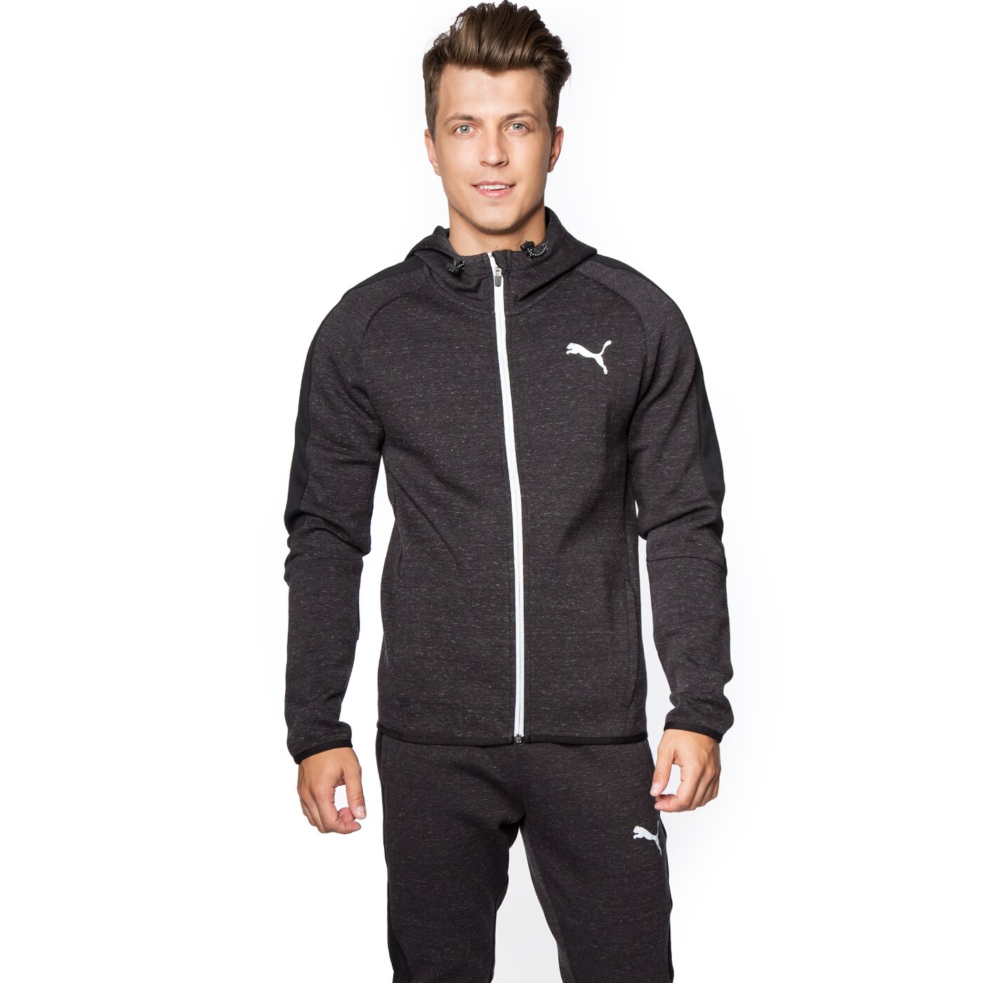 Bluza męska PUMA BLUZA EVOSTRIPE PROKNIT 83828401 kolor czarny