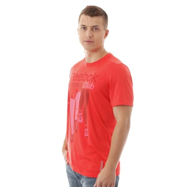 Koszulka męska REEBOK T-SHIRT RE SS TEE RC z82915 kolor czerwony