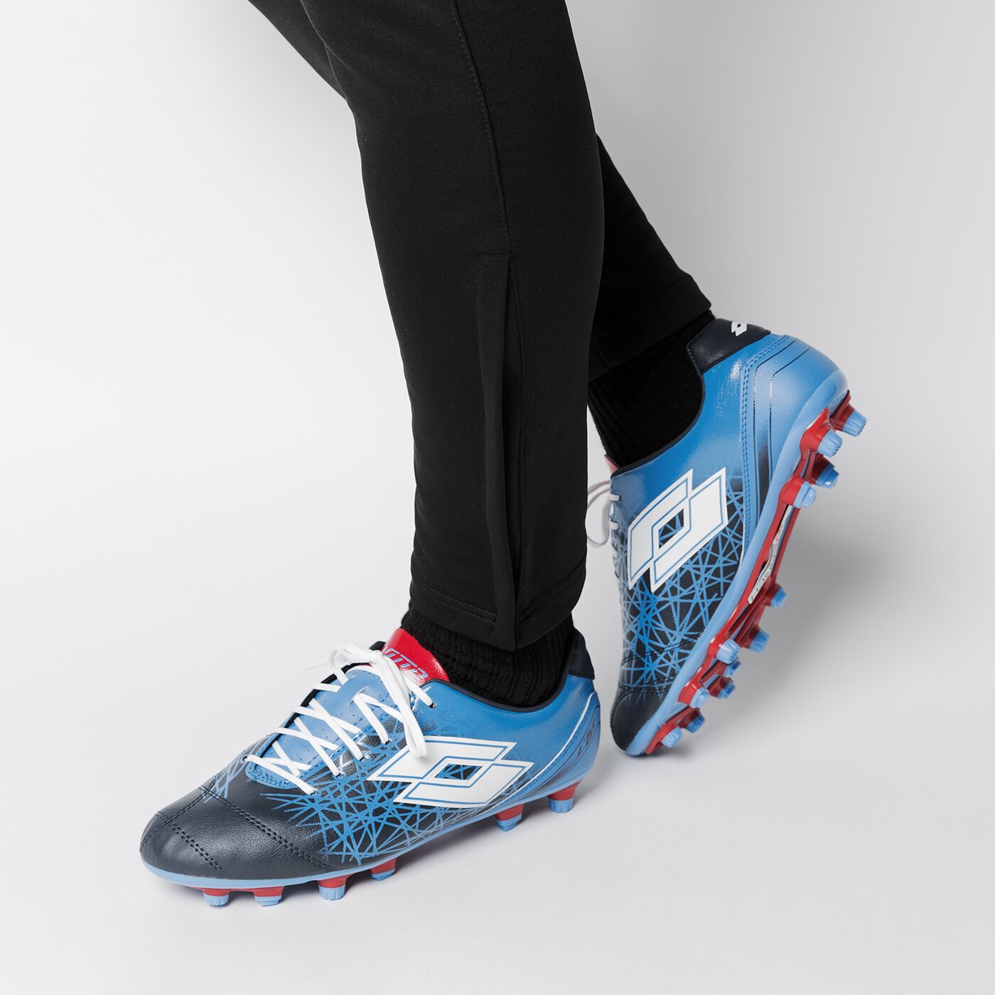 Buty piłkarskie męskie LOTTO LZG 700 IX FG s9625 kolor niebieski