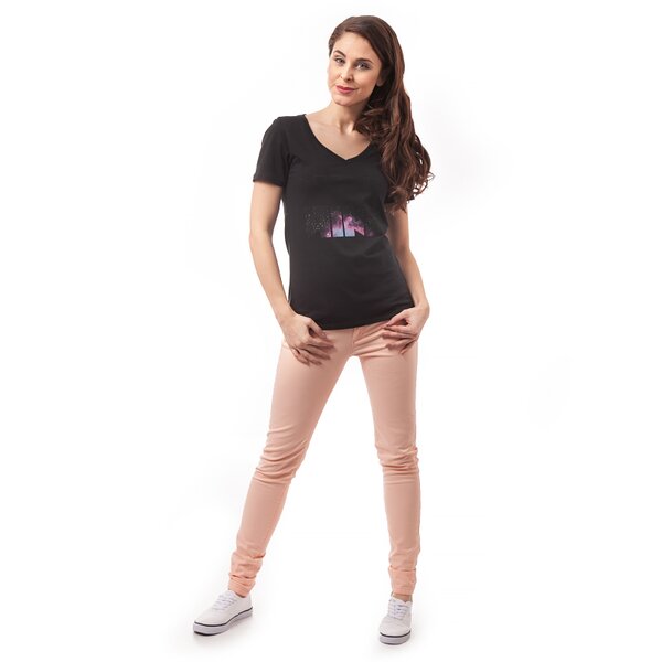 Koszulka damska NIKE T-SHIRT TEE-MID V REFLECTION 644541010 kolor czarny