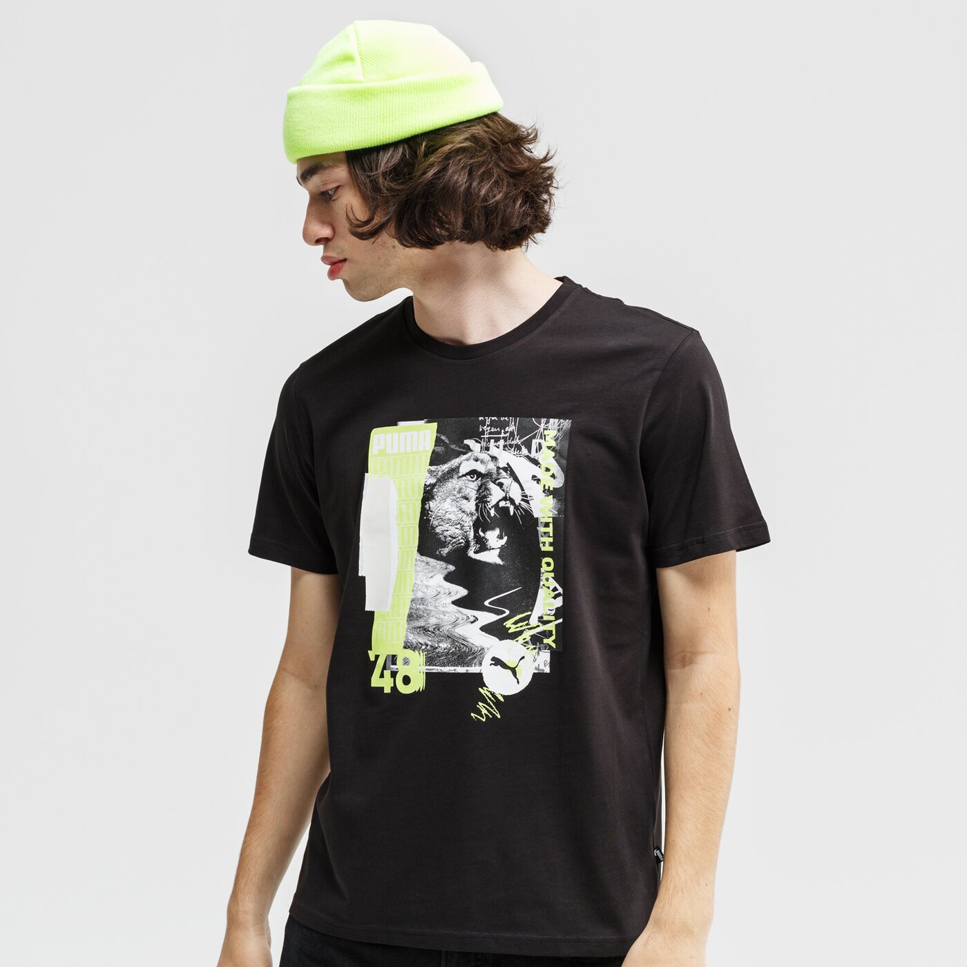 Koszulka męska PUMA T-SHIRT PHOTO 584516 01 kolor czarny