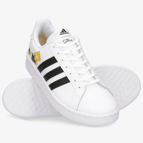 Buty sportowe męskie ADIDAS GRAND COURT h02555 kolor biały