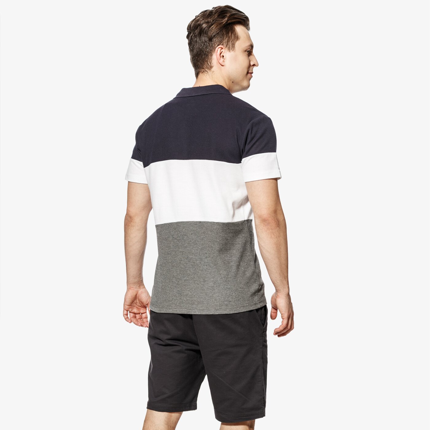 Koszulka polo męska UMBRO POLO BRUCE ul18pom05002 kolor czarny