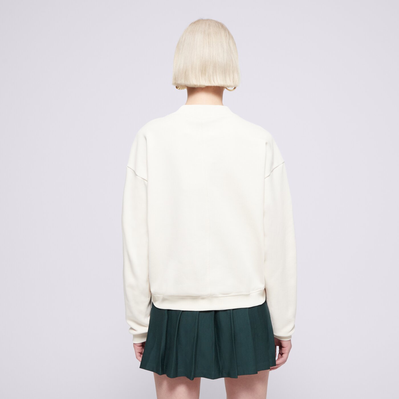 Bluza damska CHAMPION BLUZA CREWNECK CROPTOP-ECO FUTURE e10007ys137 kolor beżowy