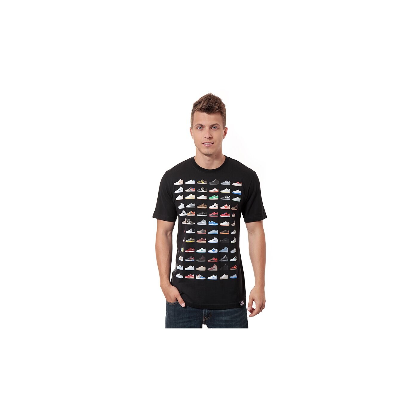 Koszulka męska NIKE T-SHIRT AF1 30 YEAR CELEBRATION TEE 618950010 kolor czarny