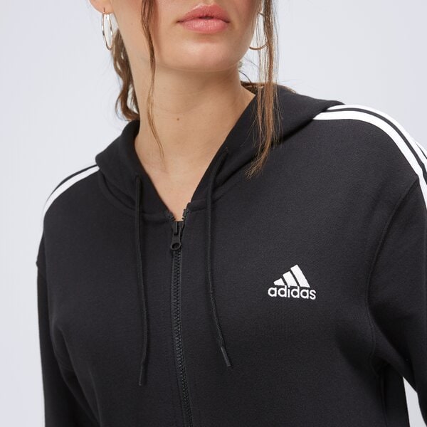 Bluza damska ADIDAS BLUZA ROZPINANA Z KAPTUREM W 3S FT HD ic8769 kolor czarny