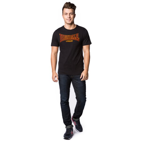 Koszulka męska LONSDALE T-SHIRT SS CLASSIC 1110011000 kolor czarny