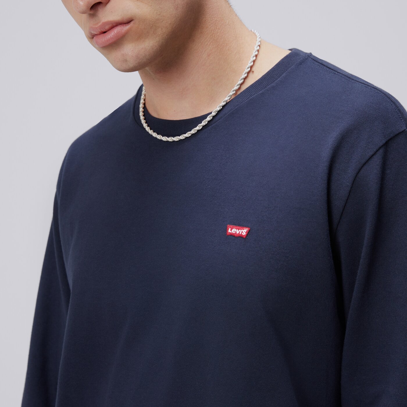 Koszulka męska LEVI'S T-SHIRT LS ORIGINAL HM 72848-0001 kolor granatowy