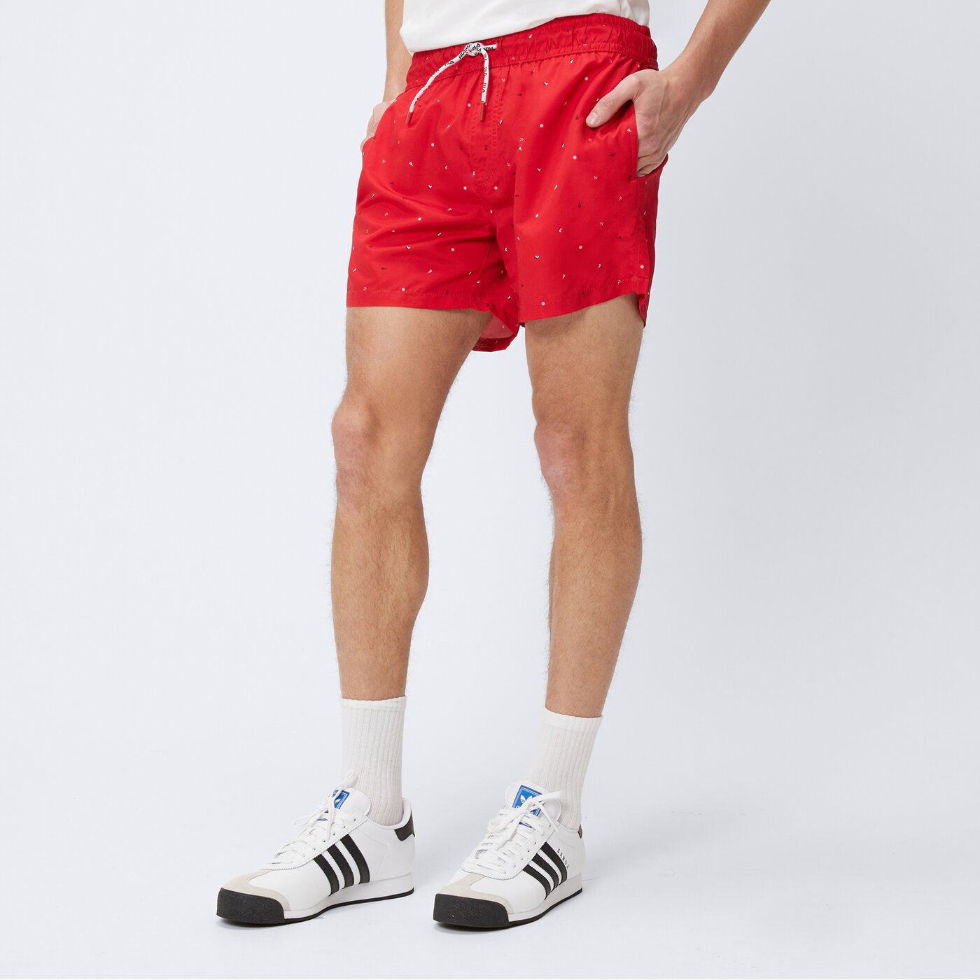 Kąpielówki męskie FILA SZORTY BENNY ss21spm894640 kolor czerwony