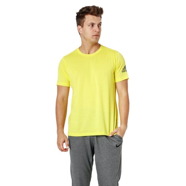 Koszulka męska ADIDAS T-SHIRT SS FREELIFT PRIME cz5393 kolor żółty