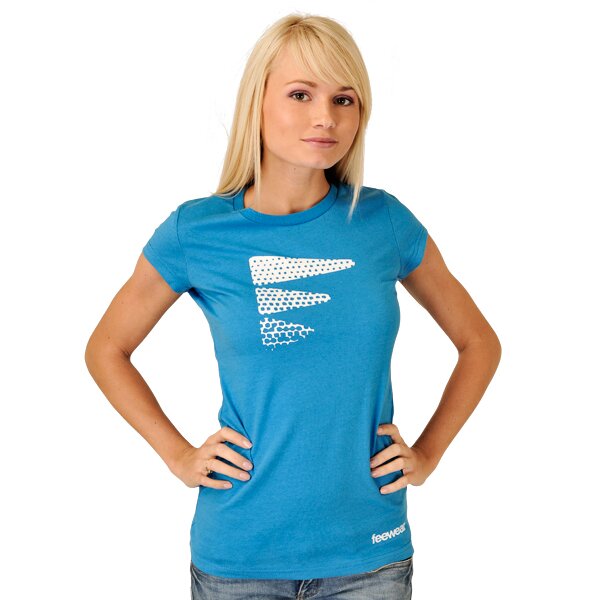 Koszulka damska FEEWEAR T-SHIRT SS BAHIA fw11tsd17460 kolor niebieski