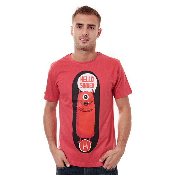 Koszulka męska CONFRONT T-SHIRT FILUTTO cf14tsmpr024 kolor czerwony