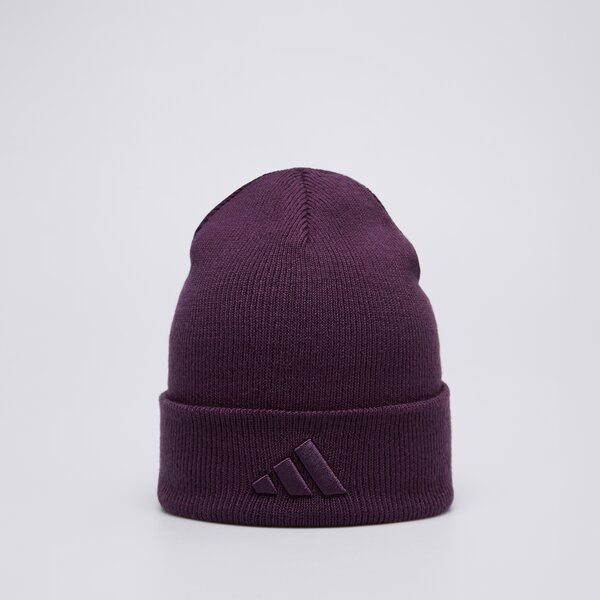 Czapka zimowa damska ADIDAS CZAPKA NEW LOG BEA CUF jx5748 kolor fioletowy