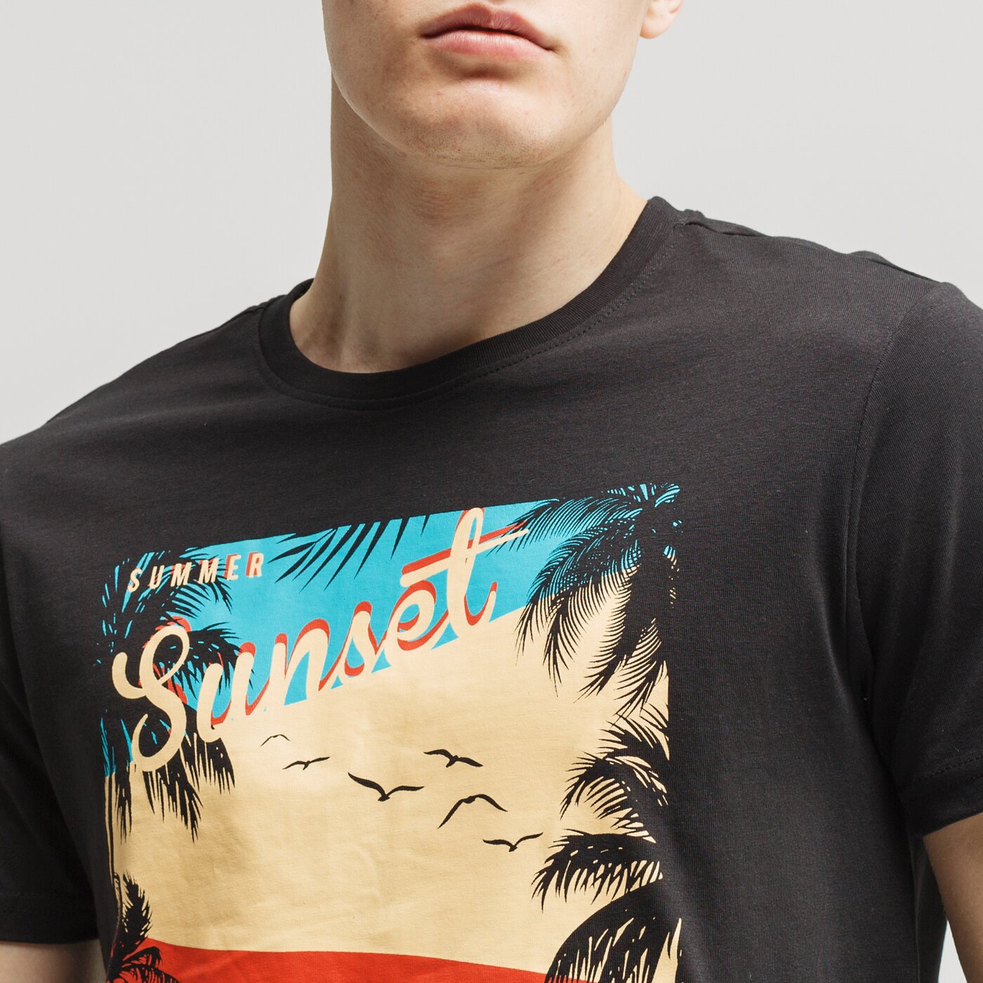 Koszulka męska UP8 T-SHIRT LIAM up120tsm48001 kolor czarny