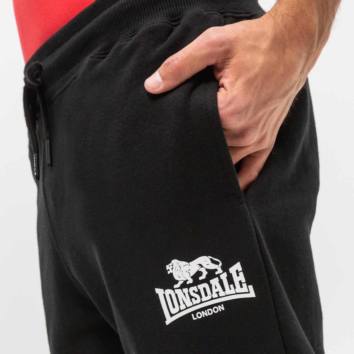 Spodnie dresowe męskie LONSDALE SPODNIE PILSDON 1171071000 kolor czarny