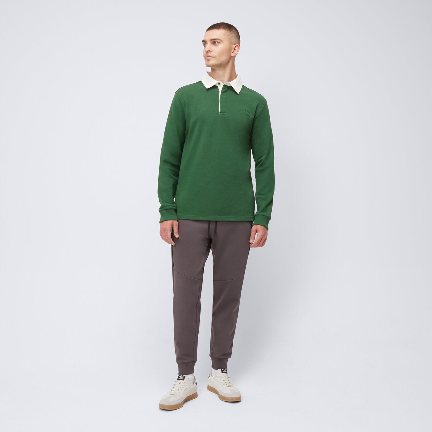 Spodnie dresowe męskie UMBRO SPODNIE ANDY ul125spm01001 kolor szary