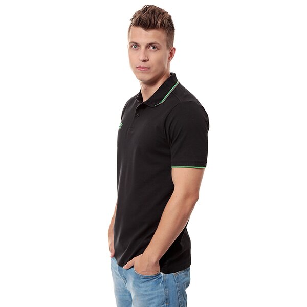 Koszulka polo męska UMBRO POLO TIPPED PIQUE 62589ucp6 kolor czarny
