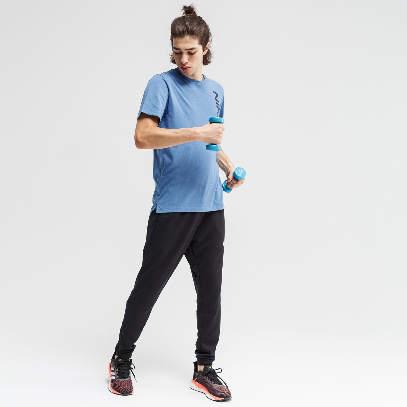 Koszulka męska NIKE T-SHIRT NP SS NPC BURNOUT cu4975-442 kolor niebieski