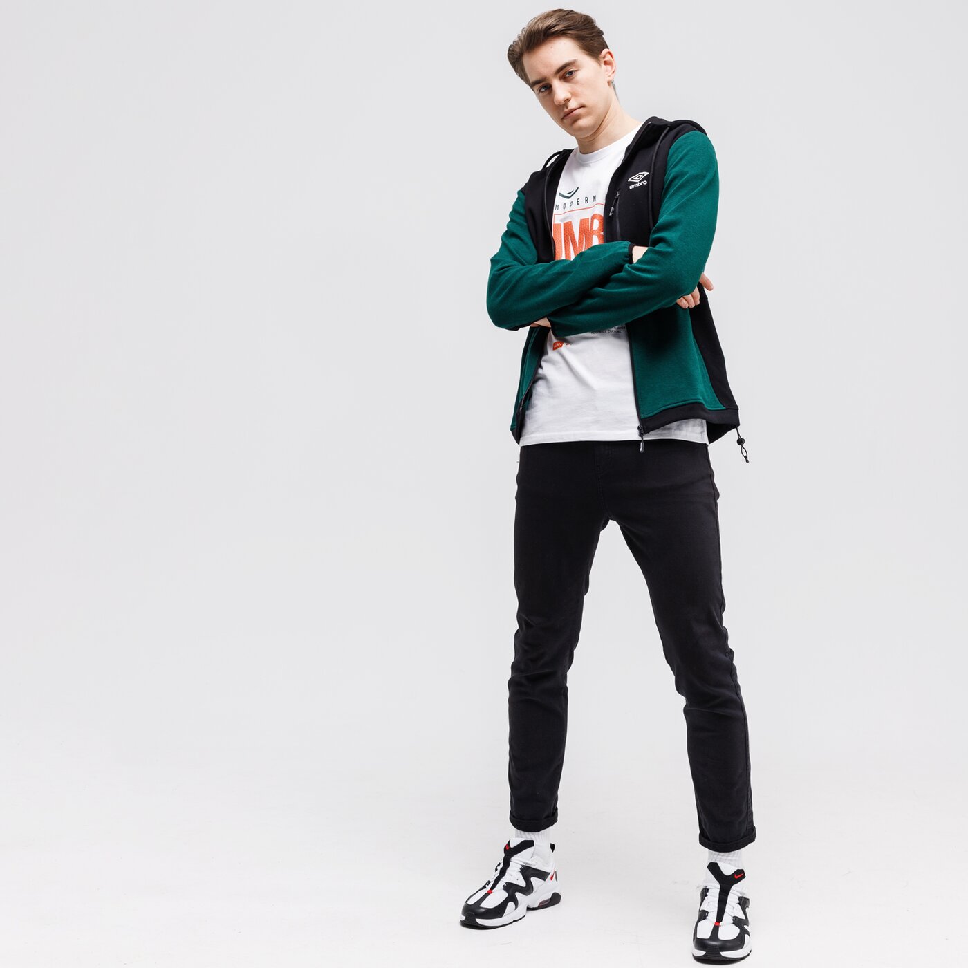 Koszulka męska UMBRO T-SHIRT ANTAVAS ul121tsm56003 kolor biały