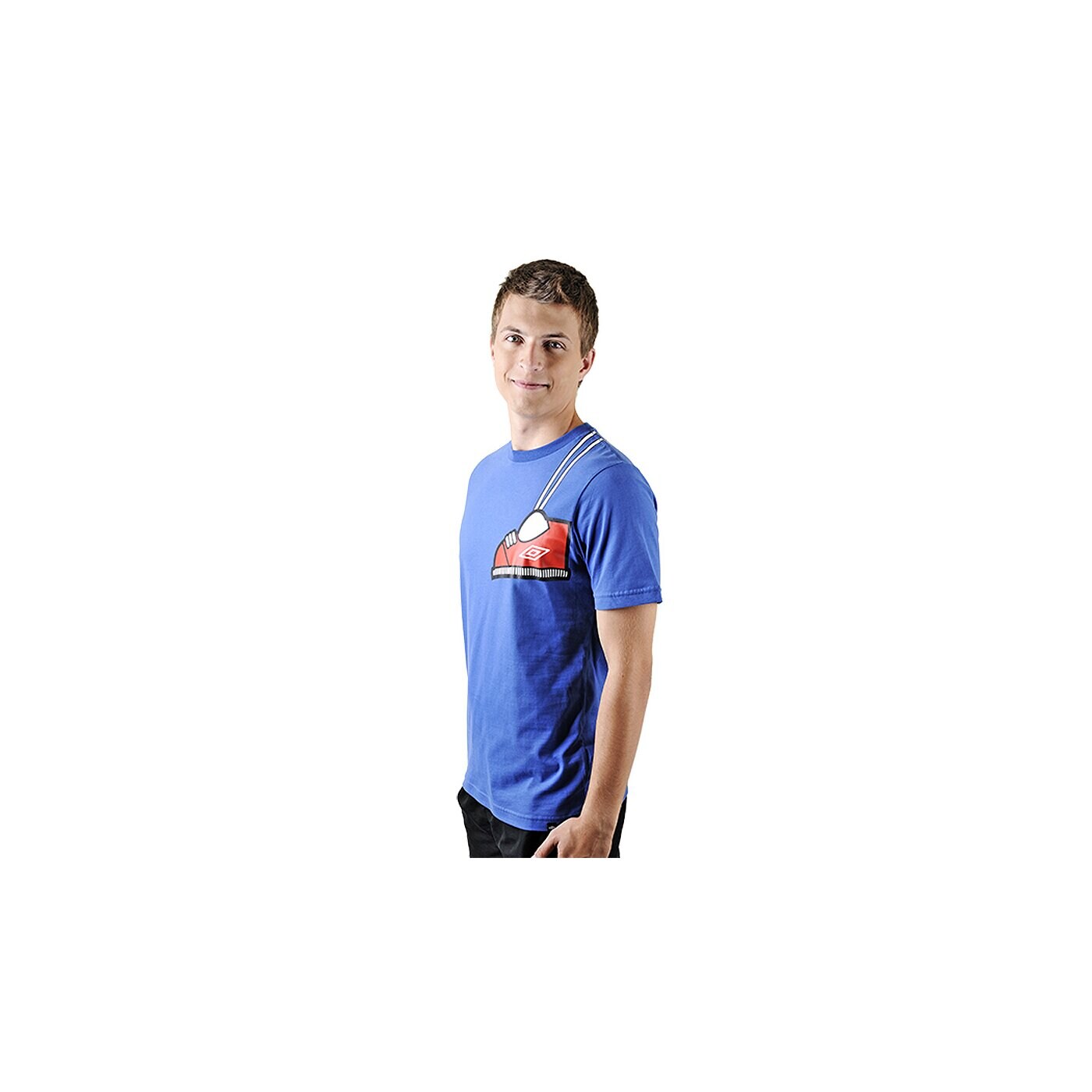 Koszulka męska UMBRO T-SHIRT SHOE GRAPHIC TEE TRUE BLUE SS 60949u6nc 